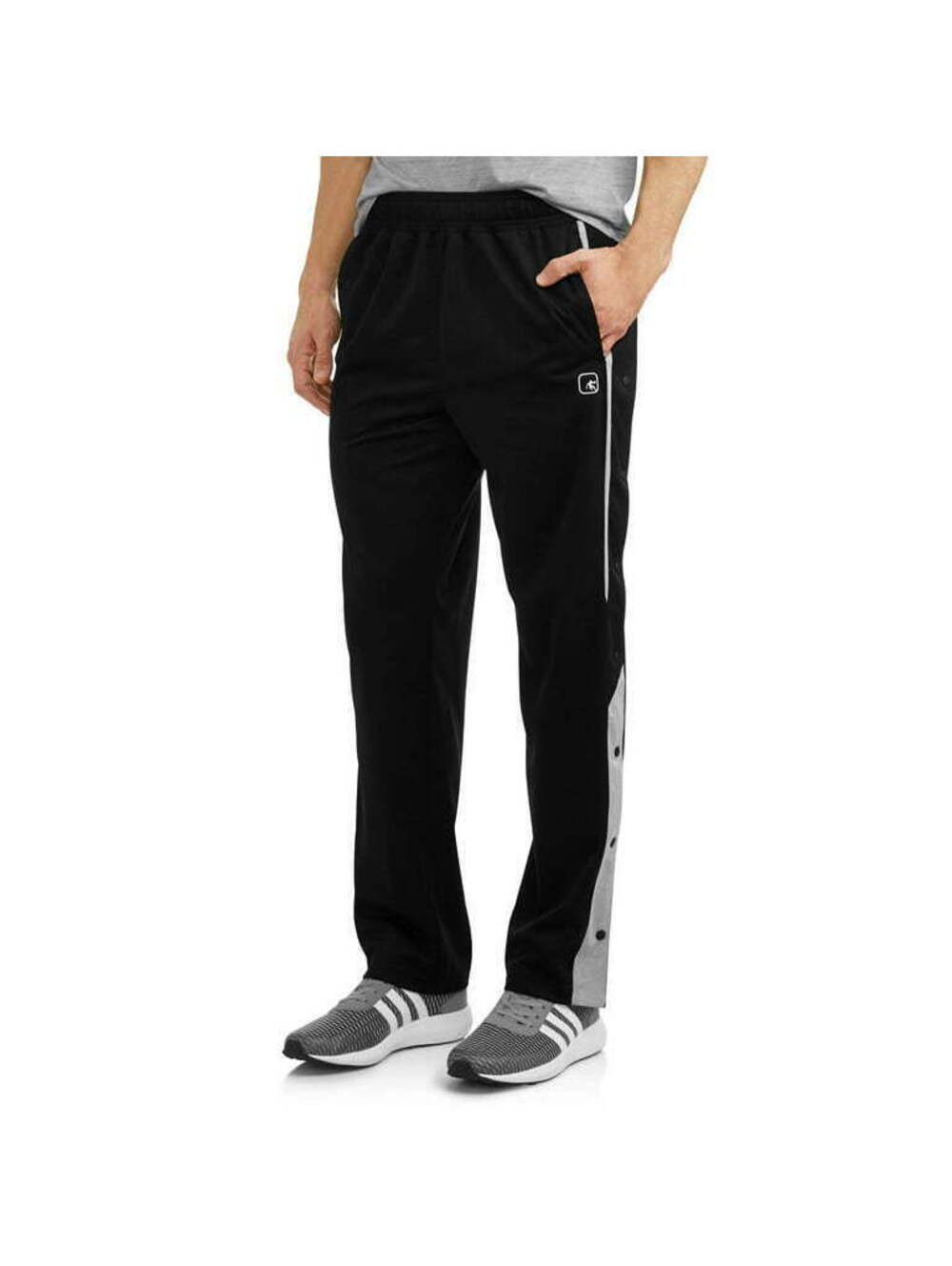 AND1 Sweatpants Men’s 2XL Black Track Pockets Basketball Break Away Y2K